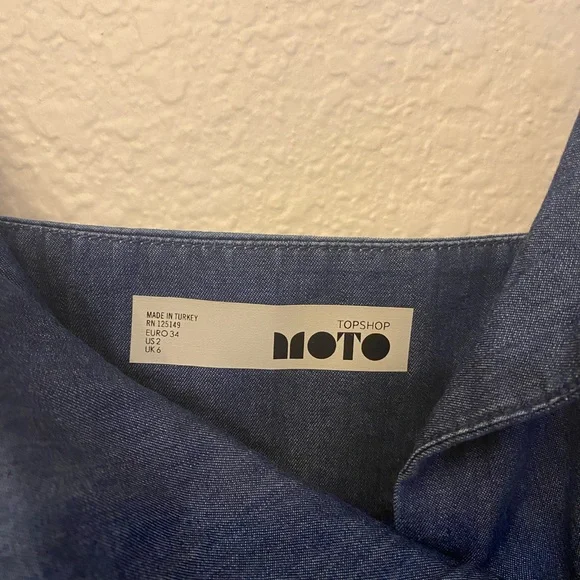 Denim Button Front Dress - Picture 2 of 3